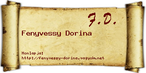 Fenyvessy Dorina névjegykártya